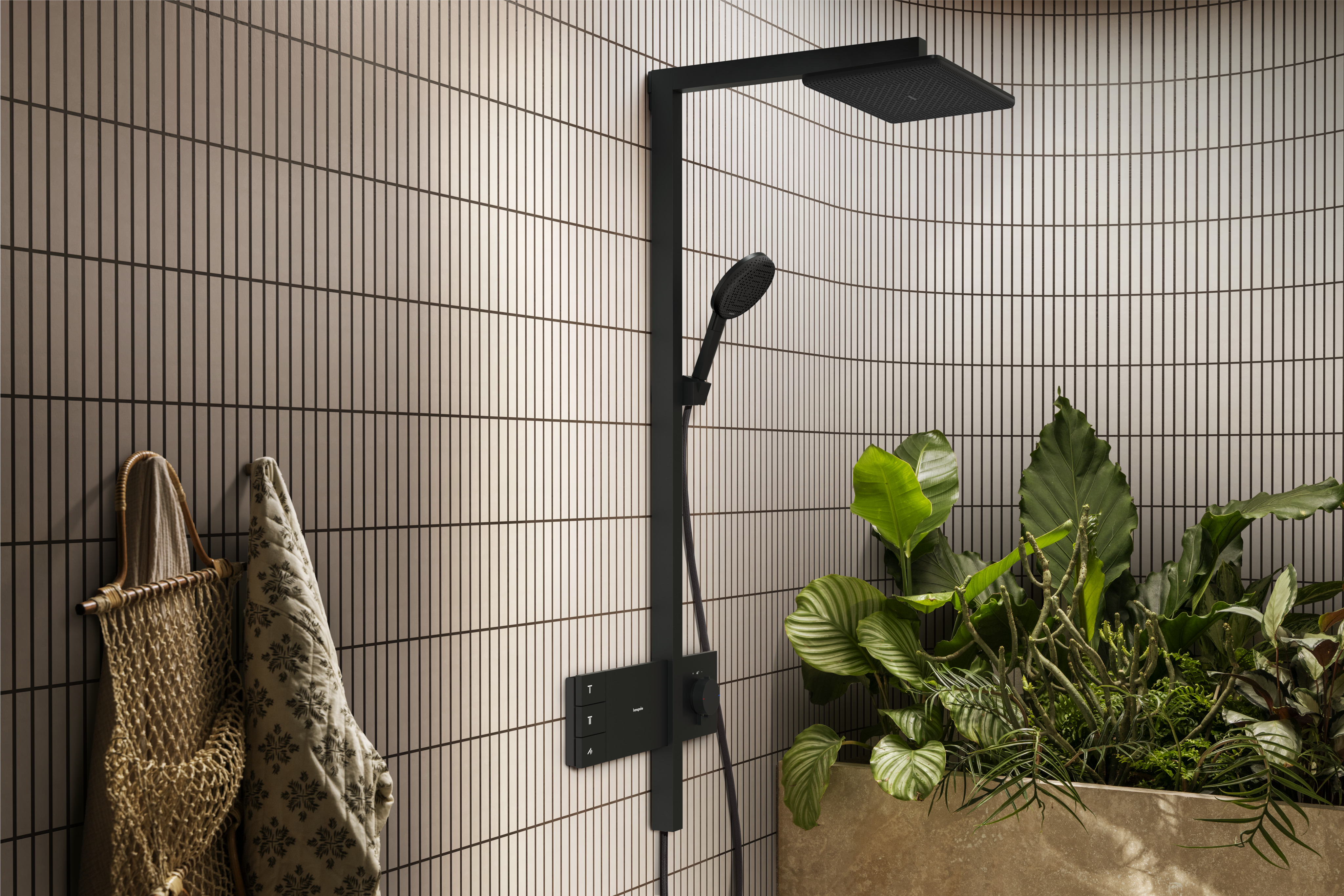 Close-up: Showerpipe 210/340 2jet EcoSmart with ShowerSelect Comfort 3